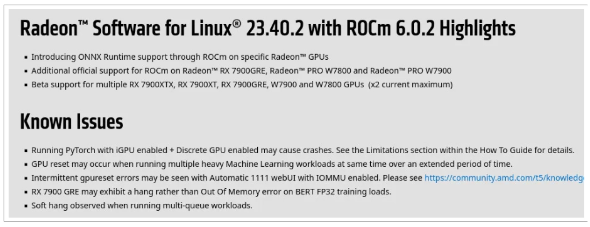 AMD发布新的Linux驱动程序,改善Radeon RX 7900和PRO系列显卡在AI开发上的性能