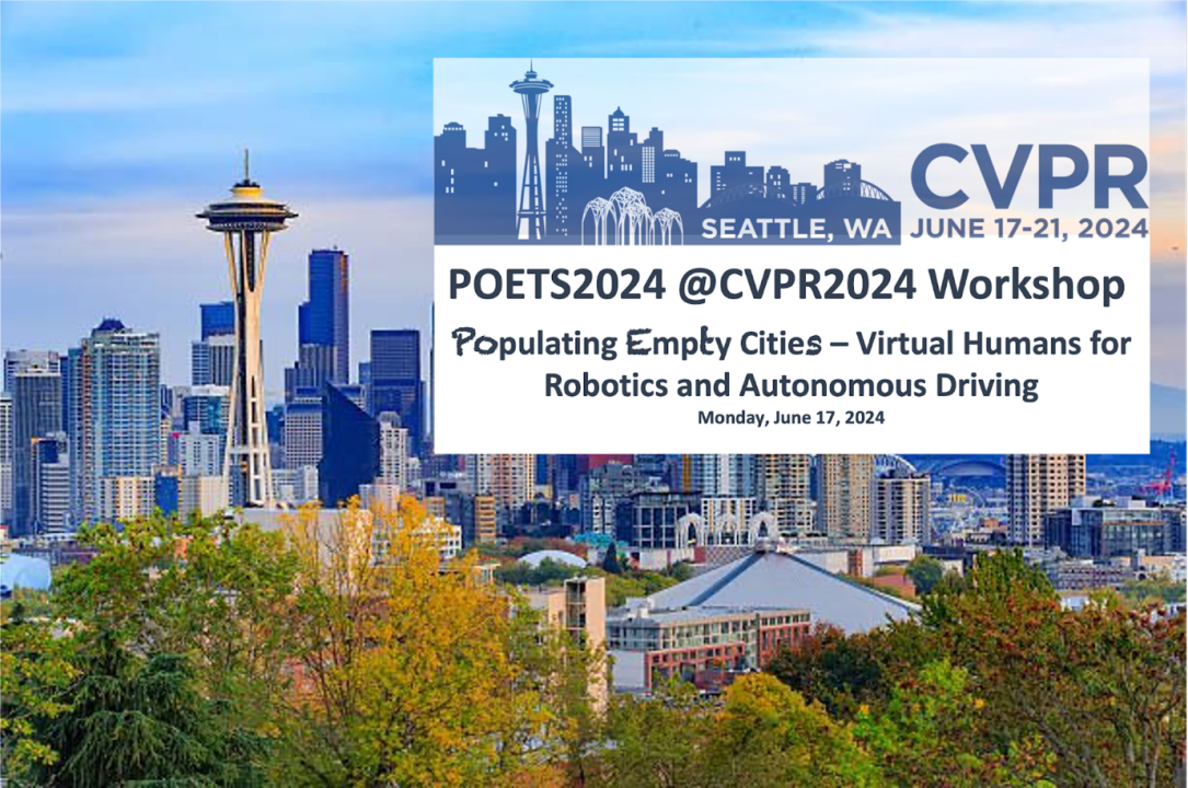 征稿| CVPR 2024 Workshop |第一届 Virtual Humans for Robotics and Autonomous Driving