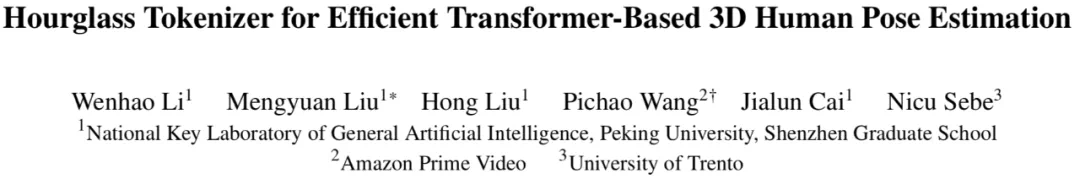 CVPR 2024 | 让视频姿态Transformer变得飞速,北大提出高效三维人体姿态估计框架HoT