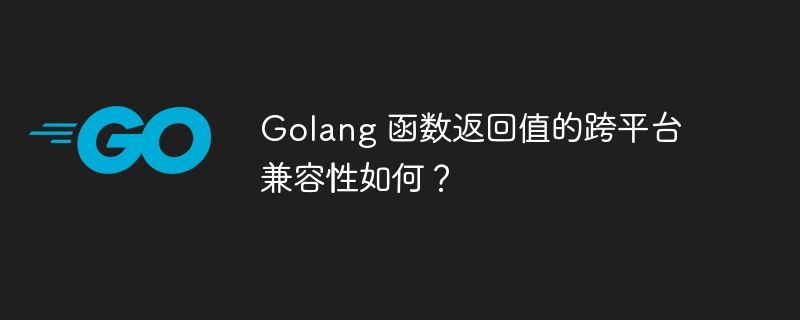 Golang 函数返回值的跨平台兼容性如何?