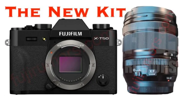 富士新品X-T50相机及XF16-50mm镜头即将发布,搭载全新第五代处理器