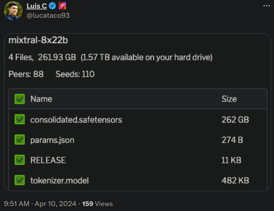 Mistral开源8X22B大模型,OpenAI更新GPT-4 Turbo视觉,都在欺负谷歌
