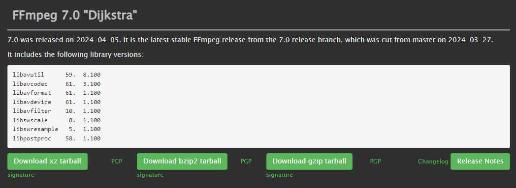 媒体播放器通用框架 FFmpeg 7.0 发布,带来原生 VVC 解码器