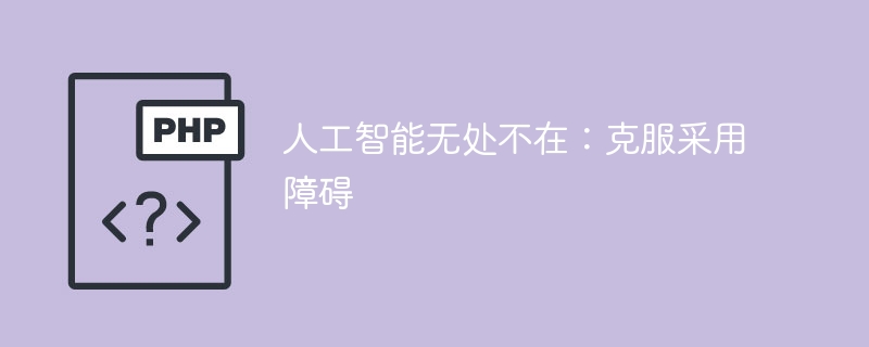 人工智能无处不在:克服采用障碍