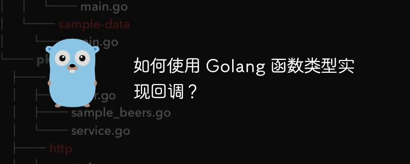 如何使用 Golang 函数类型实现回调?