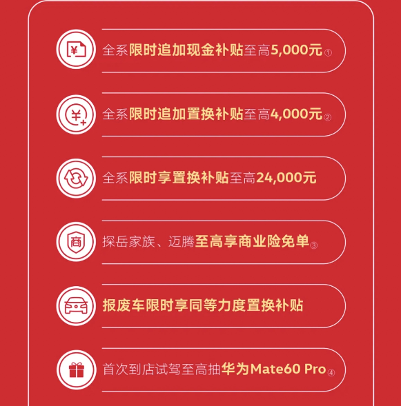 一汽-大众限时追加补贴盛宴,最高可享2.4万置换补贴!