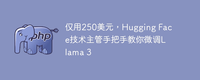 仅用250美元,Hugging Face技术主管手把手教你微调Llama 3