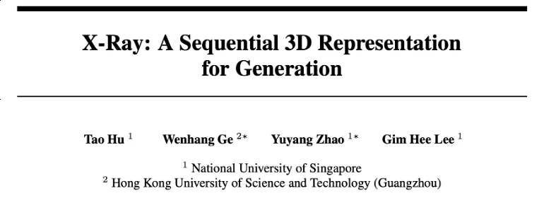 看透物体的3D表示和生成模型:NUS团队提出X-Ray