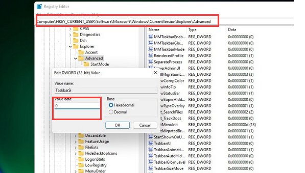 win11系统任务栏怎么调整设置大小?任务栏大小设置教程