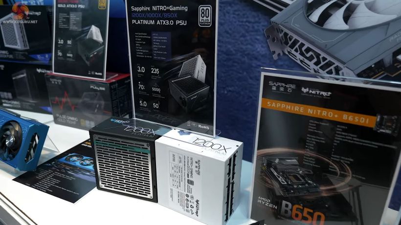 蓝宝石重振电源产品线,展出 NITRO+、Pulse 系列 ATX3.0 电源