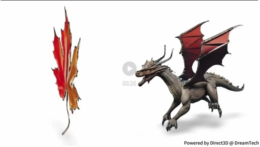 3D 版 SORA 来了!DreamTech 推出全球首个原生 3D-DiT 大模型 Direct3D
