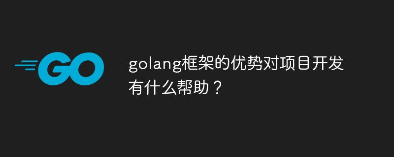 golang框架的优势对项目开发有什么帮助?