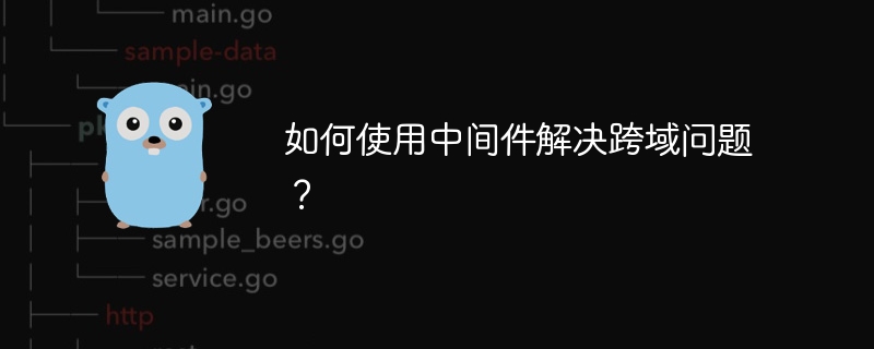 如何使用中间件解决跨域问题?