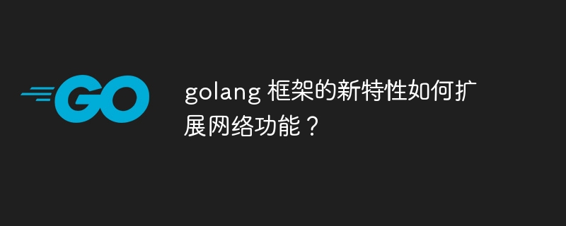 golang 框架的新特性如何扩展网络功能?