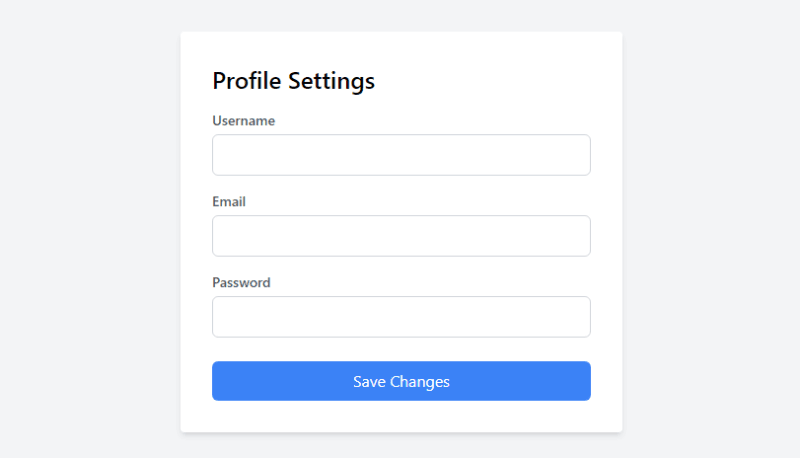 使用 Tailwind CSS 创建响应式配置文件设置 UI