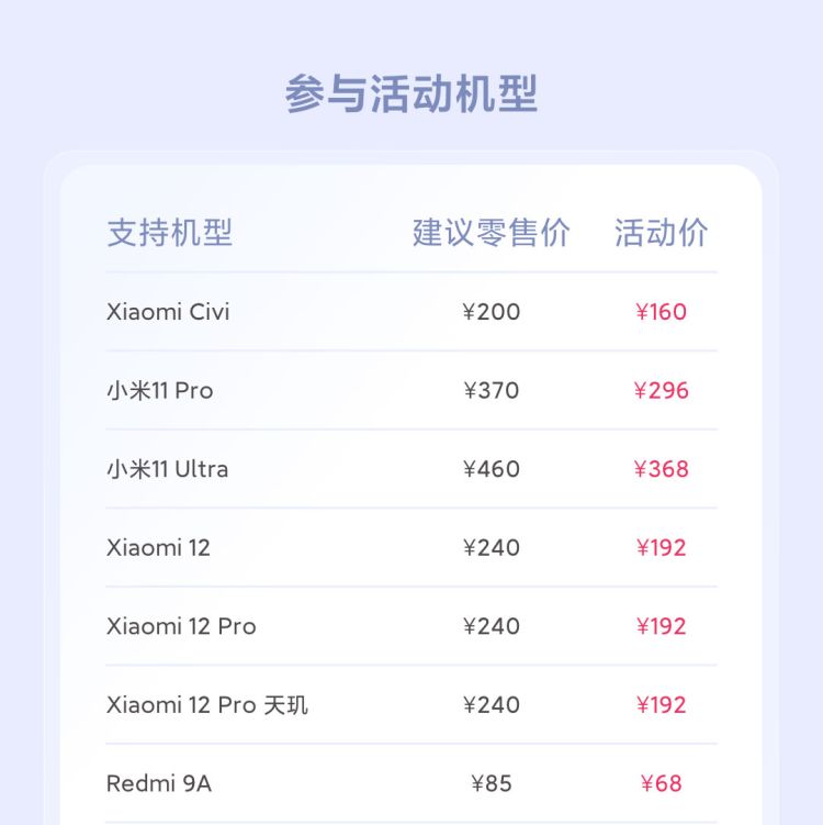 小米感恩季活动开启:80 款手机换电池 8 折、全系笔记本清洁 5 折,49.5 元起