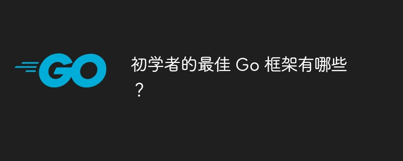 初学者的最佳 Go 框架有哪些?