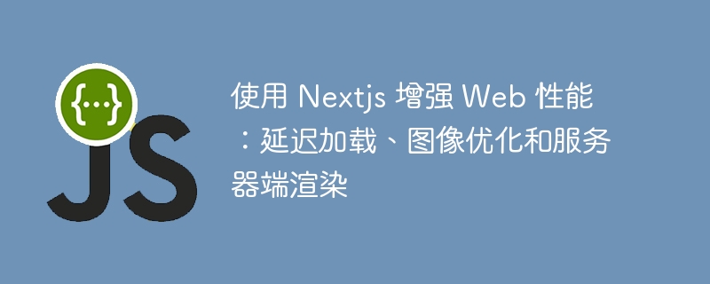 使用 Nextjs 增强 Web 性能:延迟加载、图像优化和服务器端渲染