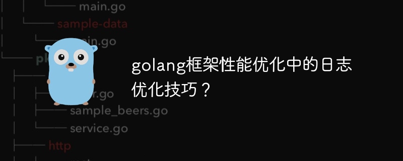 golang框架性能优化中的日志优化技巧?