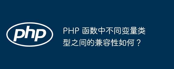 PHP 函数中不同变量类型之间的兼容性如何?