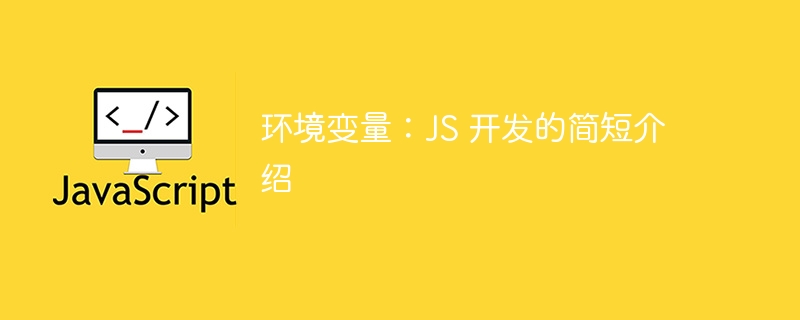 环境变量:JS 开发的简短介绍