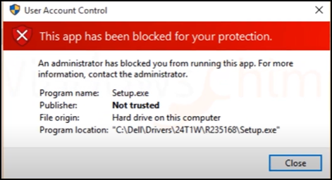 怎么修复Windows10中的“此应用程序已被阻止以保护您”