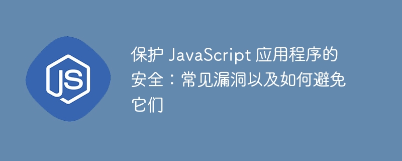 保护 JavaScript 应用程序的安全:常见漏洞以及如何避免它们