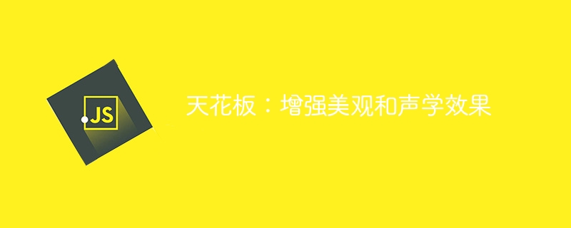 天花板:增强美观和声学效果
