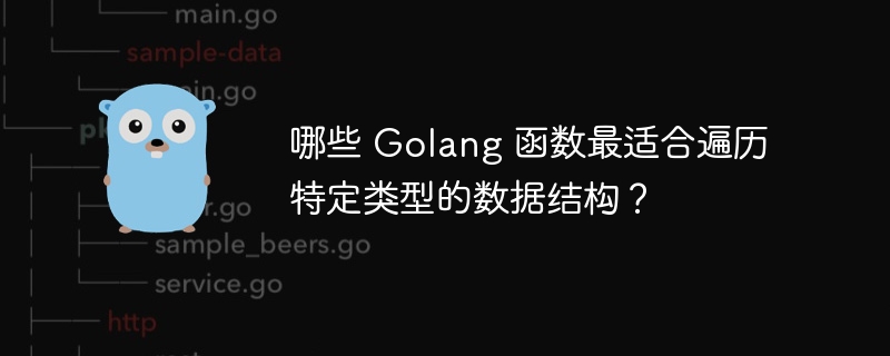 哪些 Golang 函数最适合遍历特定类型的数据结构?