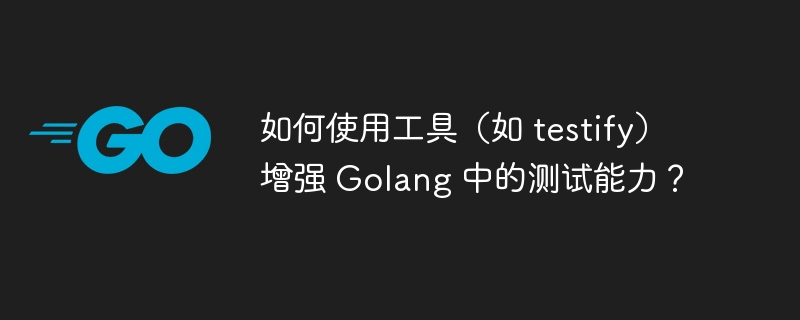 如何使用工具(如 testify)增强 Golang 中的测试能力?