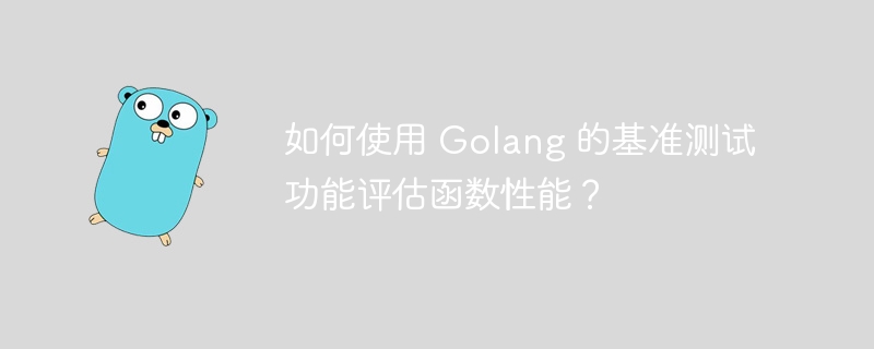 如何使用 Golang 的基准测试功能评估函数性能?