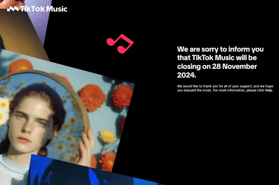 字节跳动放弃音乐流媒体野心:TikTok Music 将于 11 月 28 日关闭
