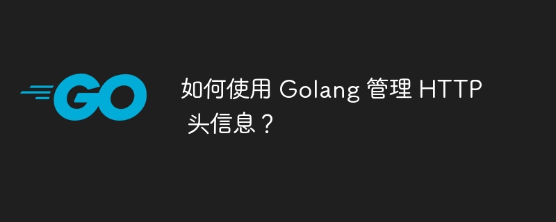如何使用 Golang 管理 HTTP 头信息?