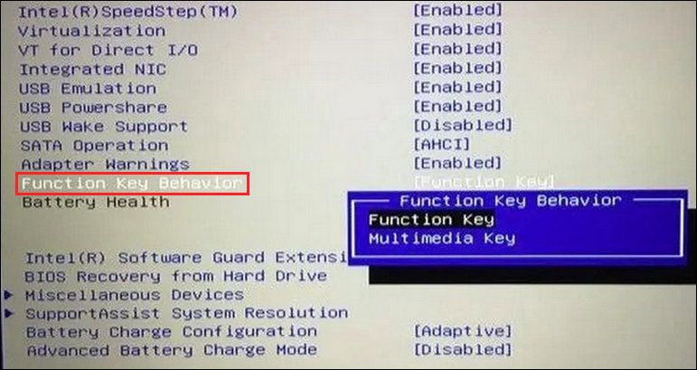 如何锁定解锁Windows中的功能Fn键