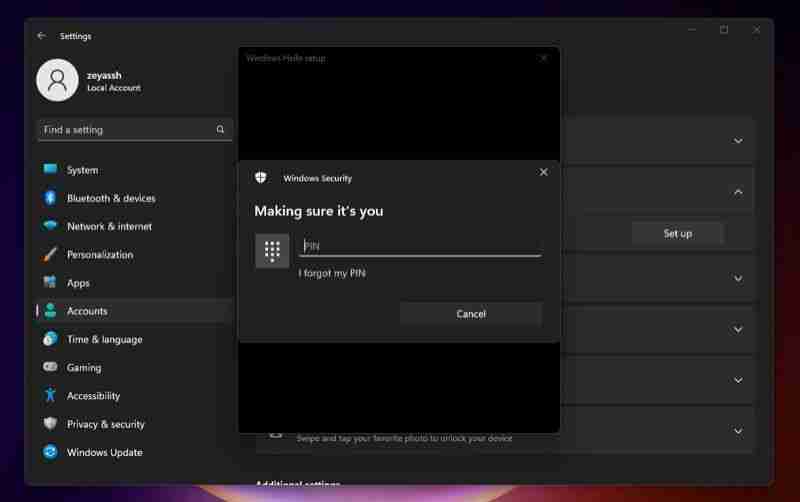 如何在Windows 11上配置Windows Hello指纹登录