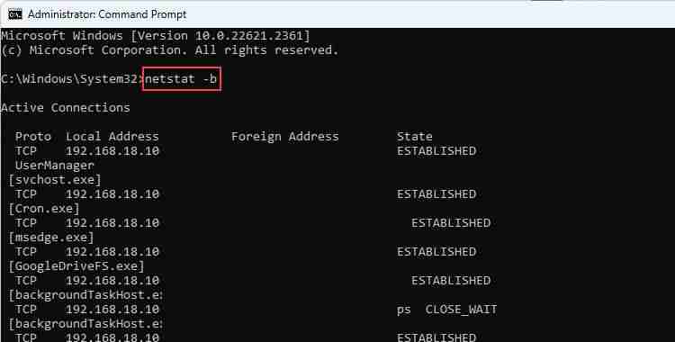 如何在Windows 11中使用Netstat命令监控网络活动