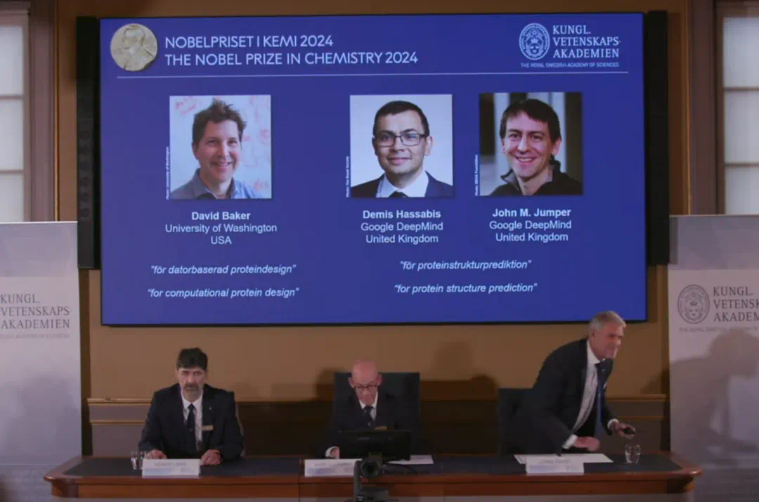 AI再夺诺奖!2024诺贝尔化学奖授予蛋白质计算领域三位科学家
