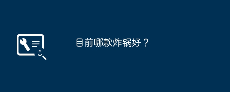 目前哪款炸锅好？