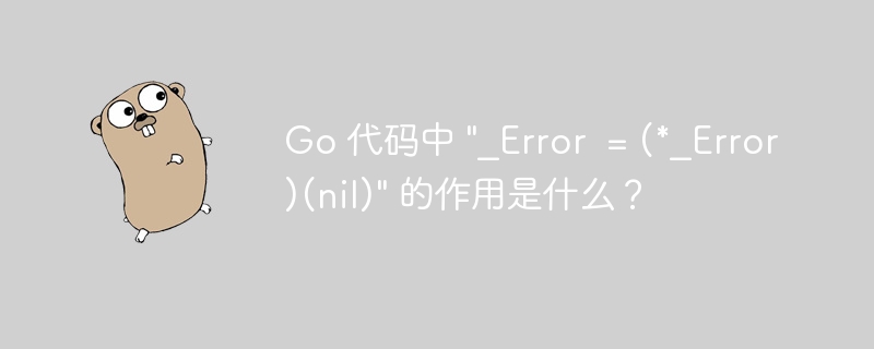 Go 代码中 \
