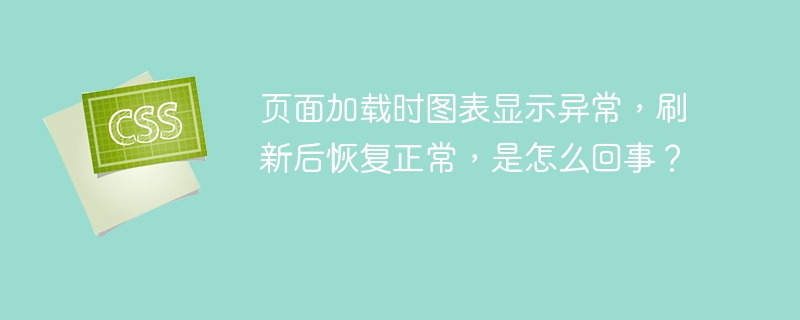 页面加载时图表显示异常,刷新后恢复正常,是怎么回事?