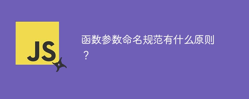 函数参数命名规范有什么原则?