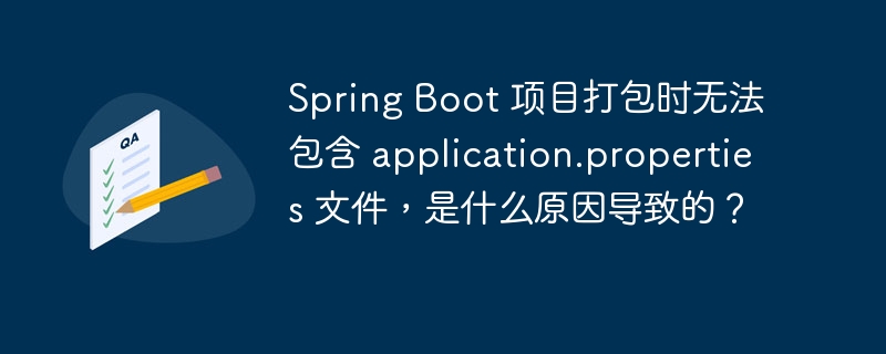 Spring Boot 项目打包时无法包含 application.properties 文件,是什么原因导致的?