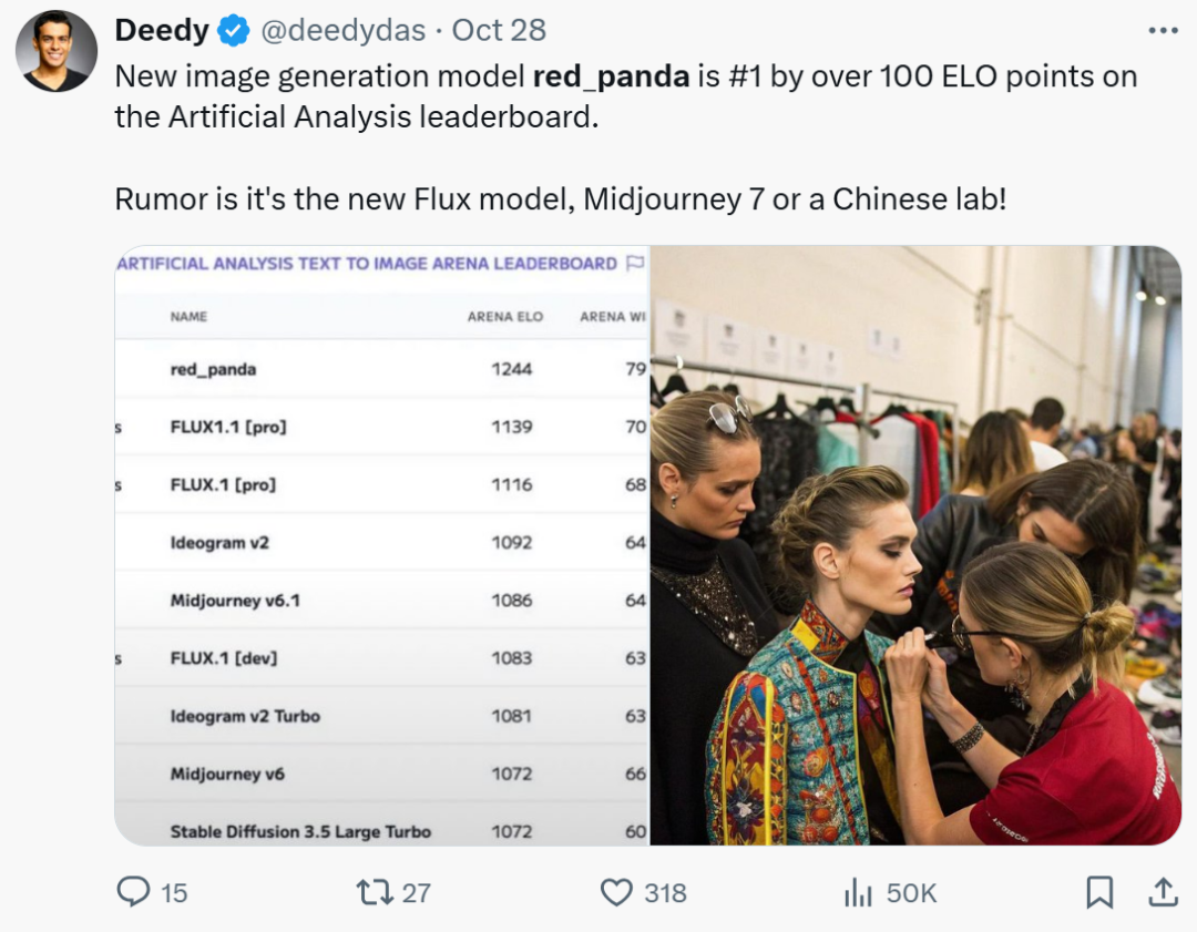 登上生图排行榜第一的red_panda,是家创业公司,不是国产模型