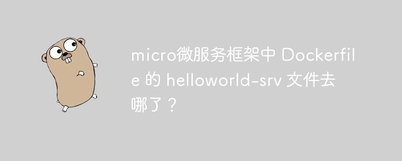 micro微服务框架中 Dockerfile 的 helloworld-srv 文件去哪了？