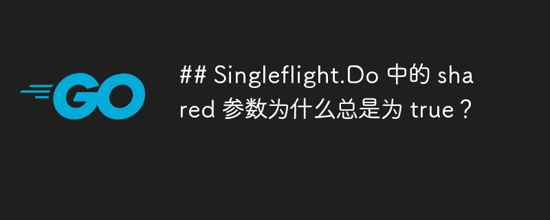 ## Singleflight.Do 中的 shared 参数为什么总是为 true?