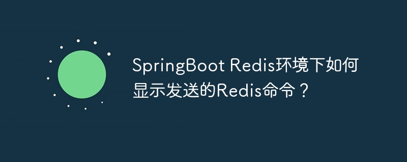 SpringBoot Redis环境下如何显示发送的Redis命令?