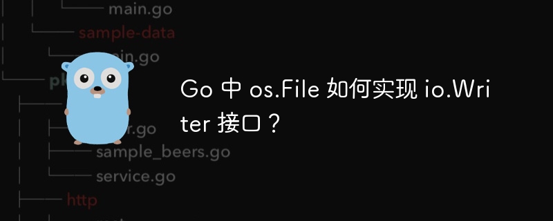 Go 中 os.File 如何实现 io.Writer 接口?
