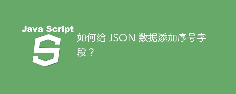 如何给 JSON 数据添加序号字段?