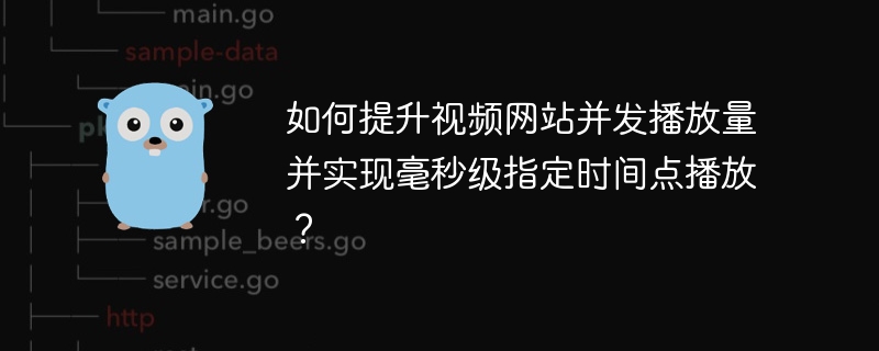 如何提升视频网站并发播放量并实现毫秒级指定时间点播放?