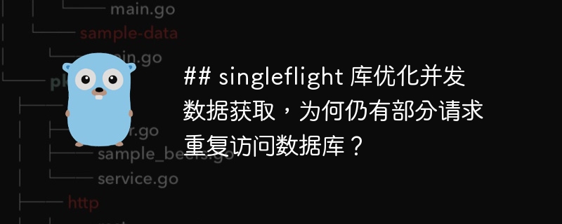 ## singleflight 库优化并发数据获取，为何仍有部分请求重复访问数据库？